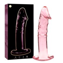 Ibiza Nebula Series Model 19 szklany wkład intymny różowy 18,5 cm – borokrzemowe szkło, ręcznie wykonany