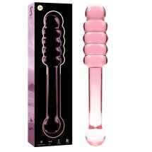 Ibiza Nebula Series Model 20 szklany aplikator różowy 20,5 cm – borokrzemowe szkło, ręcznie wykonany