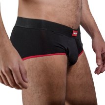 Macho MS24R krótkie bokserki anatomiczne XL – ciemnoczerwone, oddychający materiał