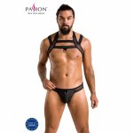 Passion Jacob 043 Komplet Czarny S/M – poliuretan, Oeko-Tex, nowoczesny design