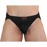 BURN Jock Strap 003 Czarny Błyszczący M – komfort, wyrazisty styl, elastyczny materiał