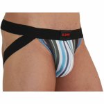 BURN Jockstraps 009 Multicolor/Czarny L – anatomiczny pas biodrowy z nowoczesnym designem