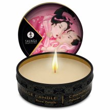 Shunga Mini Caress świeca do masażu 30 ml różany aromat i naturalna pielęgnacja
