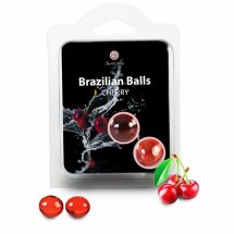 Secret Play Brazylijskie Kulki do Masażu Cherry 2 szt. – aromatyczny olejek wiśniowy