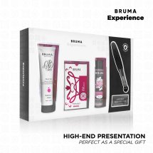 BRUMA Xperience Zestaw Rożowy – komplet intymny z Ultra Slip Gel, olejkiem i sensorycznymi akcesoriami