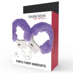 Darkness Metalowe Kajdanki Liliowe z Miękkim Wyściełaniem i Łańcuszkiem