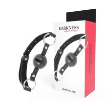 Darkness Model Gag z Czarną Kulą – Regulowany Pasek, Anatomiczny Kształt, Uniwersalny