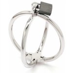 Metal Hard Krzyżowe Kajdanki Stal Nierdzewna 11x9x9 cm – Kompaktowy Model