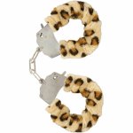 TOYJOY Futro Mankiety z Łańcuszkiem, Panterka, Miękki Plusz, Regulowane