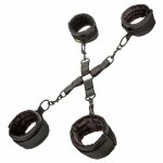 CalExotics Boundless Hog Tie – system wiązania z mankietami, czarny, regulowane zapięcia