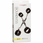 CalExotics Boundless Hog Tie – system wiązania z mankietami, czarny, regulowane zapięcia