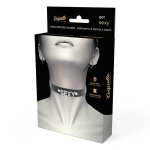 Coquette Chic Desire Choker – czarny, wegańska skóra, regulowany, uniwersalny rozmiar