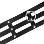 Coquette Chic Desire Choker – czarny, regulowany, wegańska skóra PU, 38 cm