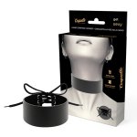 Coquette Chic Desire Choker – regulowany, czarny, wegańska skóra, metalowy pierścień