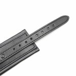 Ohmama Fetish – uniwersalne pasy nadgarstkowe, czarne, regulowane, PVC/poliuretan