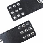OHMAMA FETISH – regulowane opaski na nadgarstki z metalowymi zatrzaskami, PVC