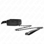 KINK Neoprenowy kołnierz model 1, regulowany pasek 78 cm, czarny, stal nierdzewna