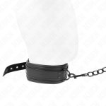 KINK Neoprenowy kołnierz model 1, regulowany pasek 78 cm, czarny, stal nierdzewna