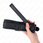 KINK Neoprenowy kołnierz model 1, regulowany pasek 78 cm, czarny, stal nierdzewna