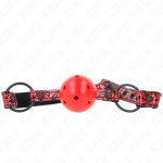 KINK Diamond Ball Gag Model 1, silikonowy, diamentowy wzór, 4,5 cm, regulowany 42-60 cm