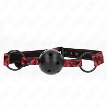 KINK Gag Model 2, anatomiczna kulka diamentowa 4,5 cm, regulowany pasek 42-60 cm