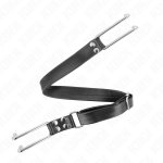 KINK Metalowy haczyk z regulacją 36-52 cm, stalowy system mocowania, srebrny