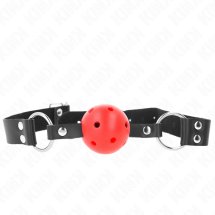 KINK Oddychalna piłka z podwójnym nitem 4 cm, czerwona, regulowana 42-58 cm