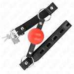 KINK Czerwona Piłka TPE 4 cm – system regulacji, pasek 60x2 cm, intensywny kolor, trwały model
