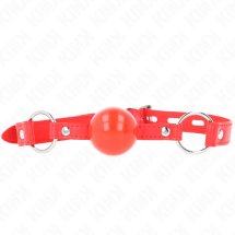 KINK Kula TPE 4 cm z zamkiem – czerwony model, pasek 60x2 cm, regulowany, bezpieczne materiały