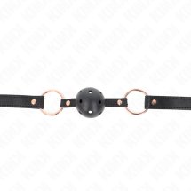 KINK Premium Piłka TPE 4 cm – system pasów silikonowych 60x2 cm, anatomiczny model, czarny