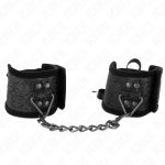 KINK Scandal Opaski na Nadgarstki Czarne Koronkowe 24,5x6,5 cm Regulowane