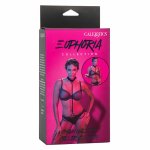 CalExotics Euphoria Chain Halter Collar & Leash obroża halter z łańcuszkiem, skora wegańska, regulowana