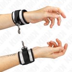 KINK Neoprenowe Mankiety na Nadgarstki Szare 23x5 cm Regulowane z D-Ringami