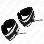 KINK Neoprenowe Mankiety na Nadgarstki Szare 23x5 cm Regulowane z D-Ringami
