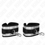 KINK Neoprenowe Mankiety na Nadgarstki Szare 23x5 cm Regulowane z D-Ringami