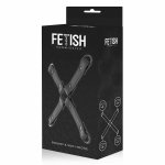 Fetish Submissive uprząż wegańska, regulowana, czarna, kolekcja Submissive
