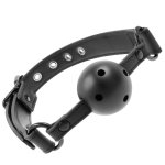 Fetish Submissive Wegański Knebel Oddychający, regulowany pasek 61,5 cm, neopren