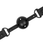 Fetish Submissive Wegański Knebel Oddychający, regulowany pasek 61,5 cm, neopren