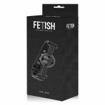 Fetish Submissive Wegański Knebel Oddychający, regulowany pasek 61,5 cm, neopren