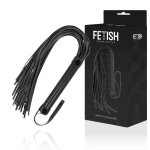 Fetish Submissive Bat Skorzany Wegański 28cm, czarny, ergonomiczny uchwyt