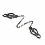 OHMAMA Zaciski dekoracyjne z czarnym łańcuszkiem, metalowe, bezniklowe – Stylowy Model Premium