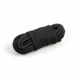 Secret Play Shibari Lina Bondage 10m Czarna – Bawełna Poliester, Gładka Powierzchnia