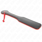 KINK Paddle dwustronny model 32x6 cm – skóra syntetyczna, ergonomiczny uchwyt, czerwono-czarny