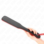KINK Paddle dwustronny model 32x6 cm – skóra syntetyczna, ergonomiczny uchwyt, czerwono-czarny