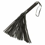CalExotics Nocturnal Flogger czarny – model z miękkimi frędzlami, skóra syntetyczna