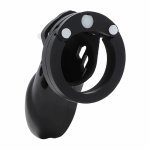 Hidden Desire Extreme silikonowa klatka Large czarna 9 cm – system kontroli, anatomiczny