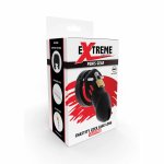 Hidden Desire Extreme silikonowa klatka Large czarna 9 cm – system kontroli, anatomiczny