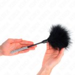 KINK Piórko z uchwytem metalowym 27 cm – sensoryczny model, chromowany uchwyt