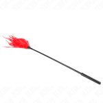 KINK Red Feather Duster 45 cm – czerwony model z miękkimi piórami, ergonomiczna rączka
