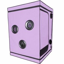 Secret Dome Kink Club Cabin Scandale fioletowy – system z kajdankami, LED, 100x100x140 cm